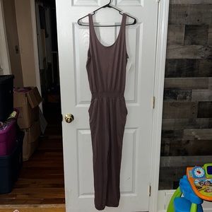 Aerie Sleeveless Scoop Neck Brown Jumpsuit Size XS